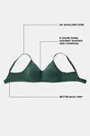Zivame Essentials Double Layered Non Wired Full Coverage T-Shirt Bra - Botanical Garden — thumbnail 7